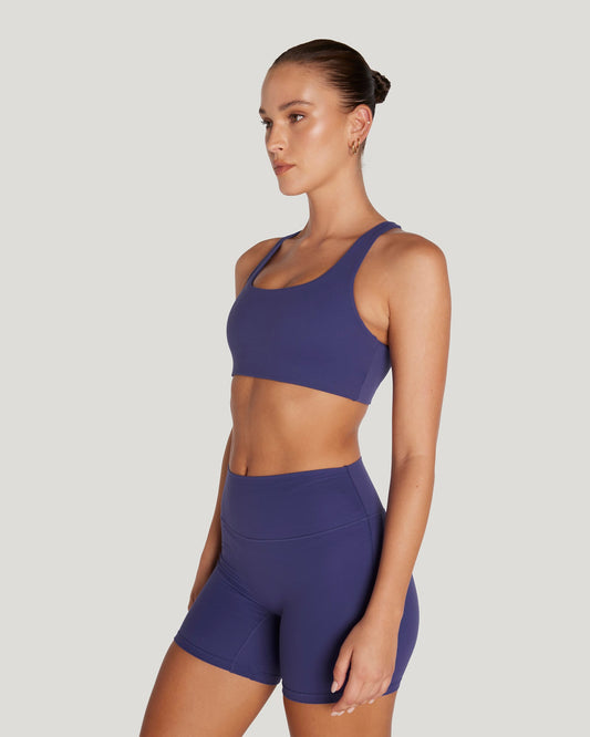 MOTION CROSS BACK BRA - HAZE