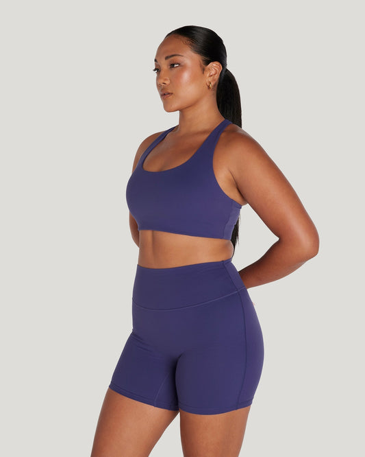MOTION RACER BACK BRA - HAZE