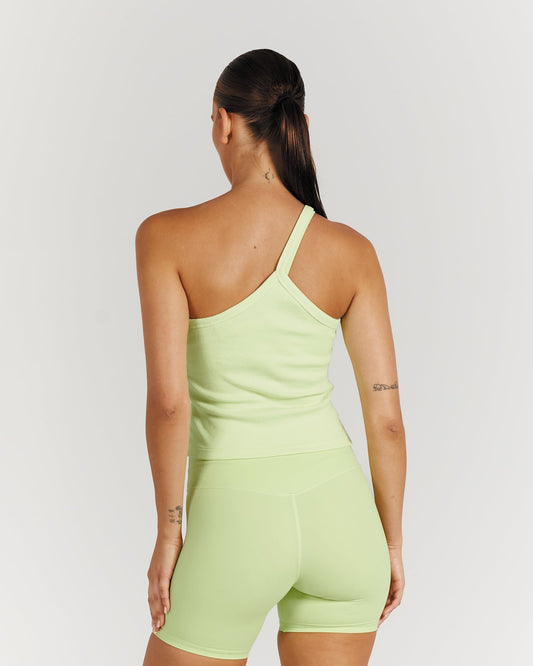 CARA RIB TANK TOP - LIME
