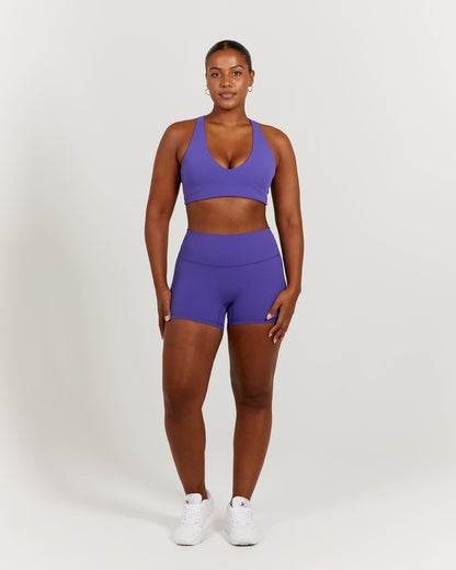 LUXE MINI SHORTS - INDIGO