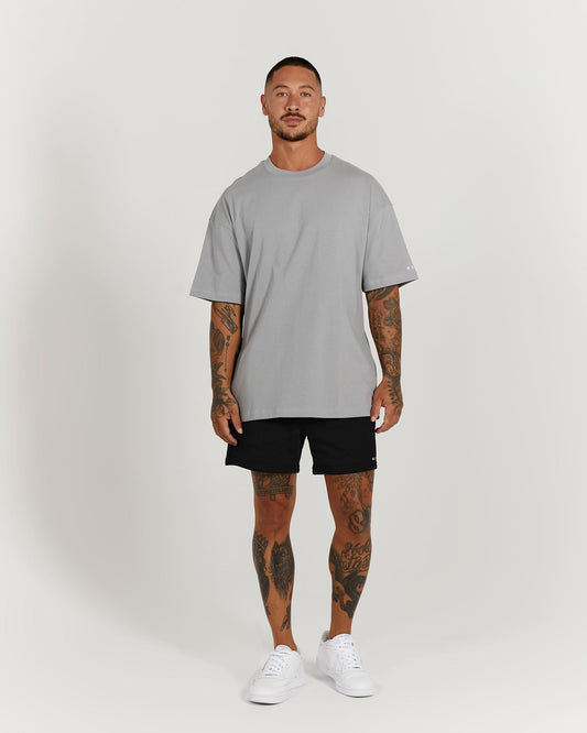 LIGHTWEIGHT OVERSIZED TEE - COOL GREY